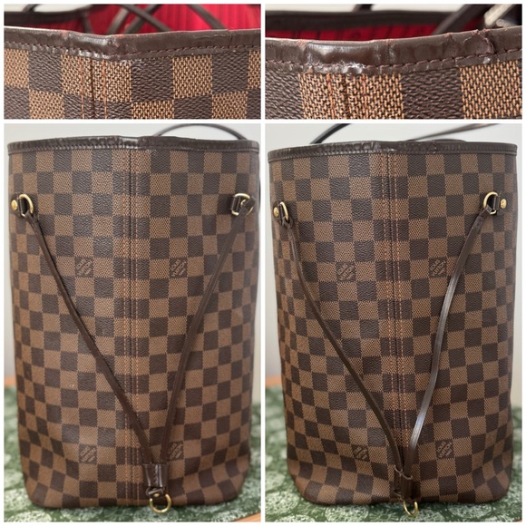 Louis Vuitton Neverfull GM Damier Ebene Large Tote Travel Bag - Picture 5 of 14